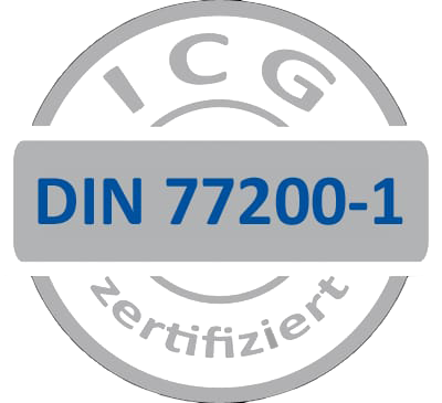 ICG DIN77200-1 Zertifizierung